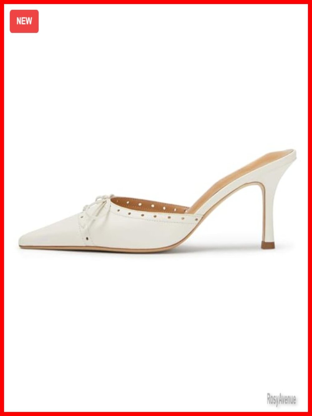 Kitten Heel Pointed Toe Bow Mules Slingback Dressy Pumps